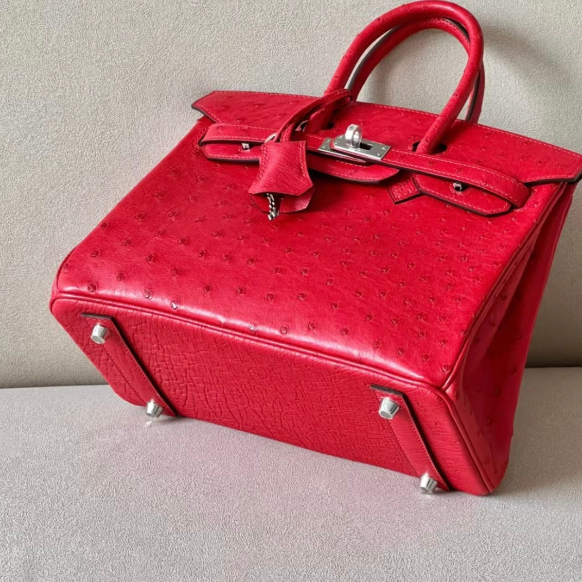 FERRARI RED OSTRICH - CUSTOM
