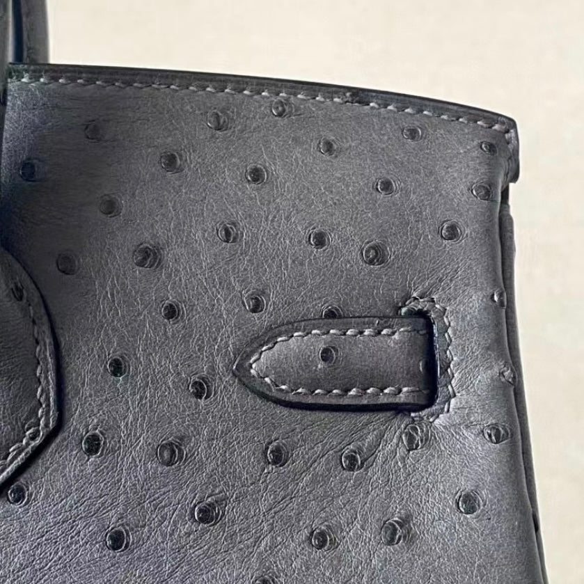 ETAIN GREY OSTRICH - CUSTOM