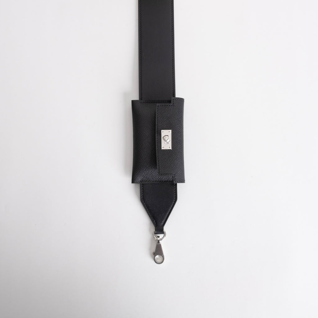 POCKET SHOULDER STRAP NOIR SWIFT/EPSOM - CUSTOM