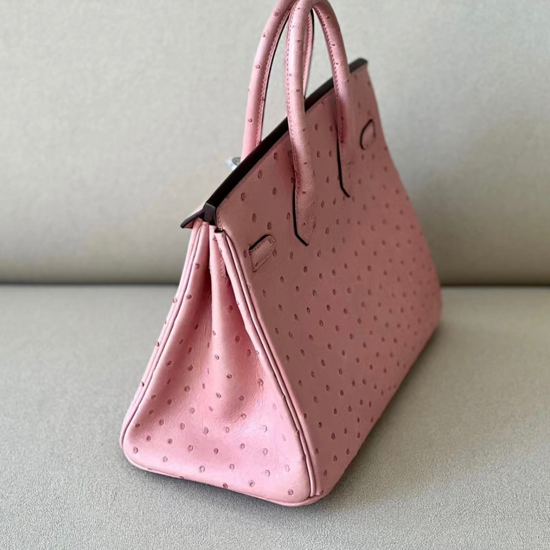 オーストリッチ  トートバッグ ピンク  ostrich MGSABLE トートバッグ レディース 本革 オーストリッチ パッチワーク
