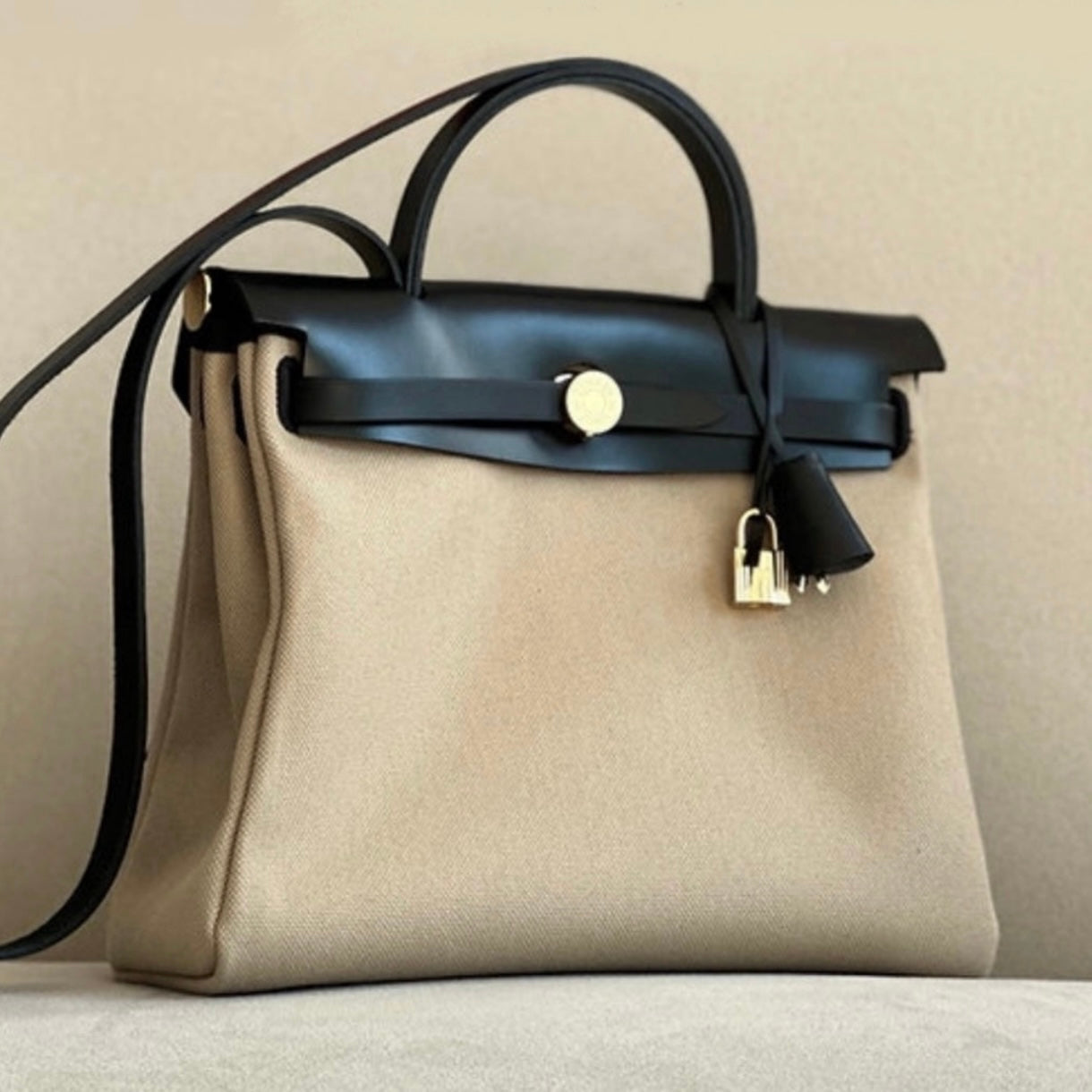 BEIGE FLORENCE - BLACK