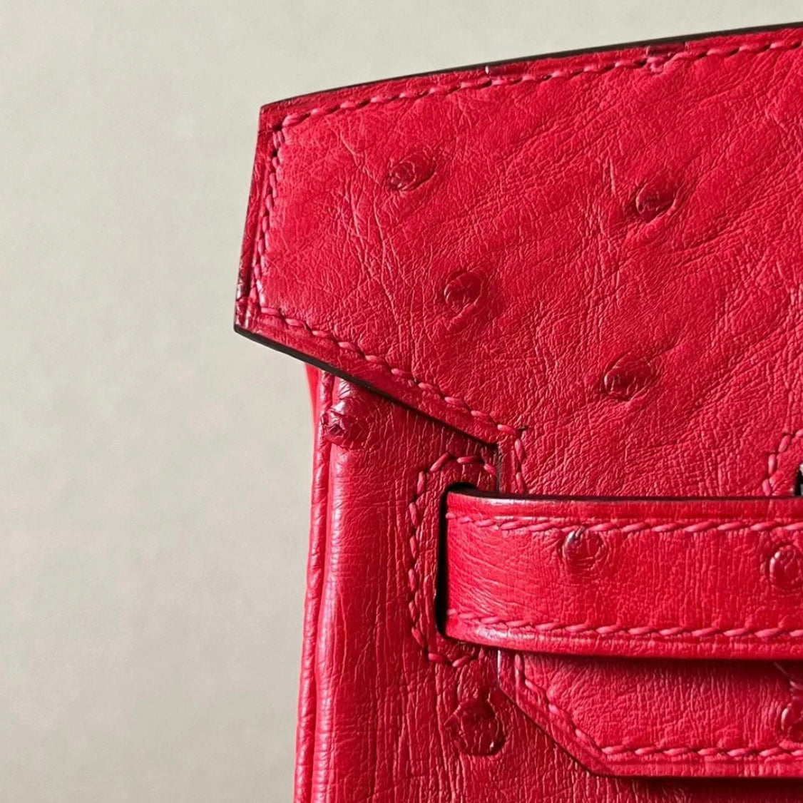 FERRARI RED OSTRICH - CUSTOM