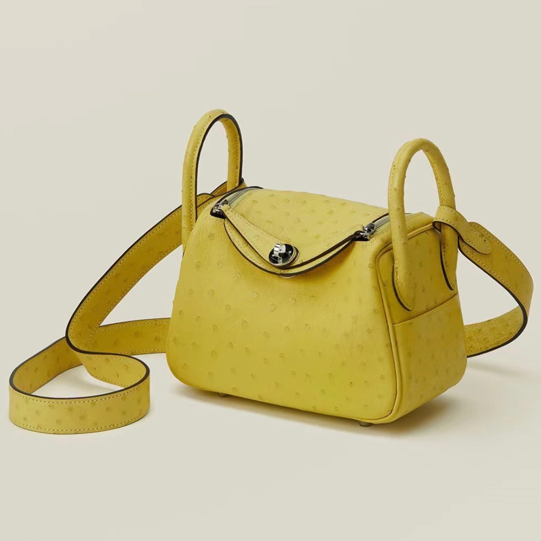 LEMON YELLOW OSTRICH - CUSTOM