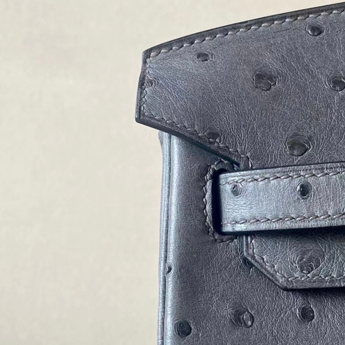 ETAIN GREY OSTRICH - CUSTOM