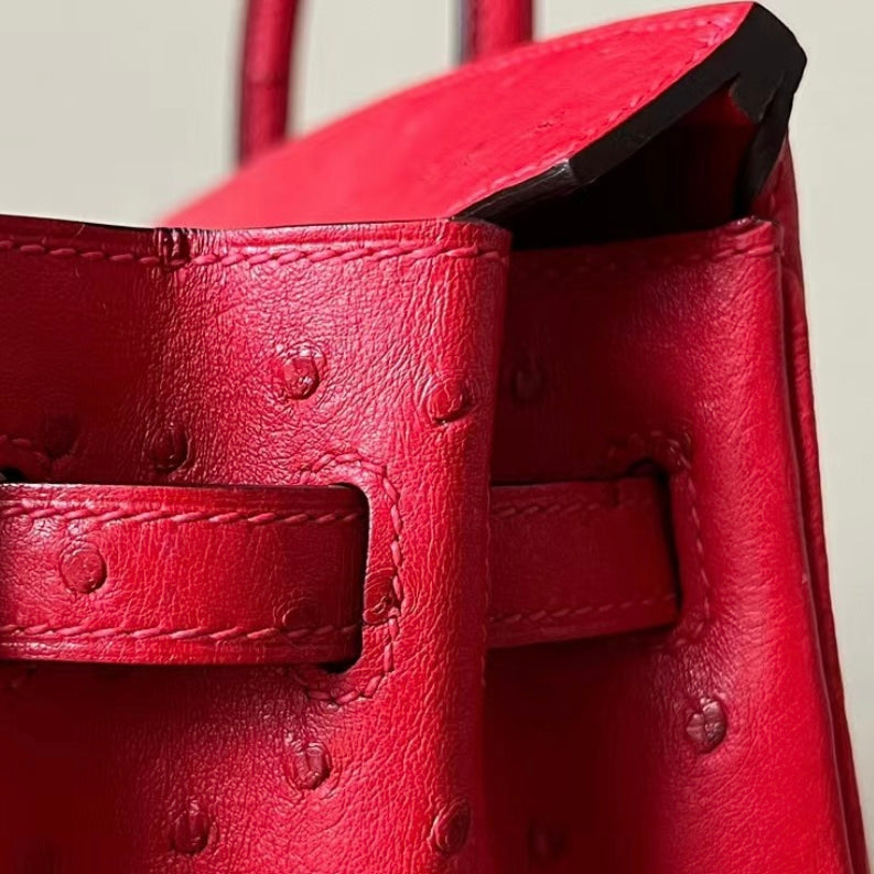 FERRARI RED OSTRICH - CUSTOM