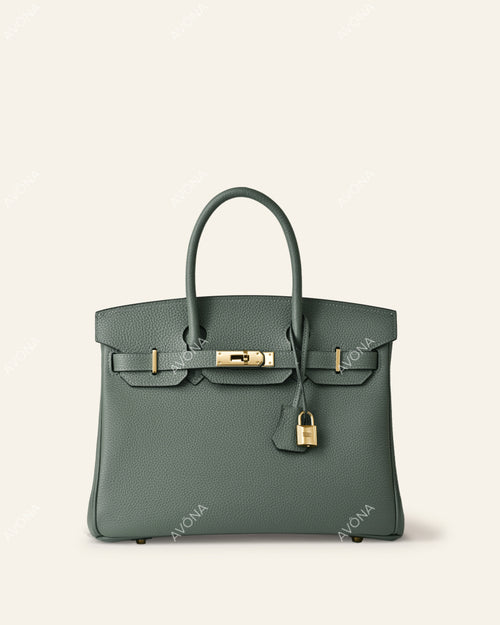 ALMOND GREEN - S - (W 25 x H 21 x D 12 cm) / GOLD