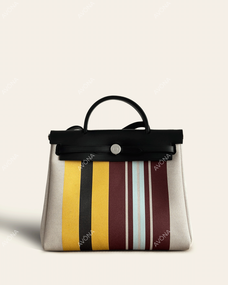 FLORENCE CANDY STRIPE SUNRISE - M - (W 31 x H 26 x D 9 cm) / SILVER