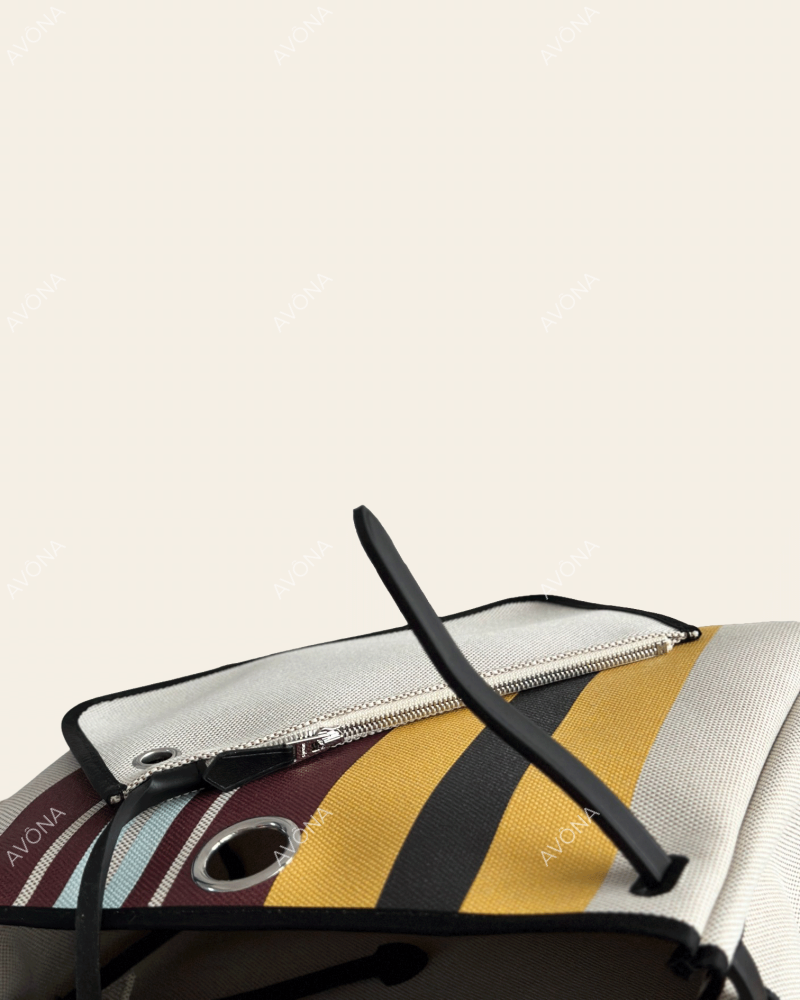FLORENCE CANDY STRIPE SUNRISE - M - (W 31 x H 26 x D 9 cm) / SILVER