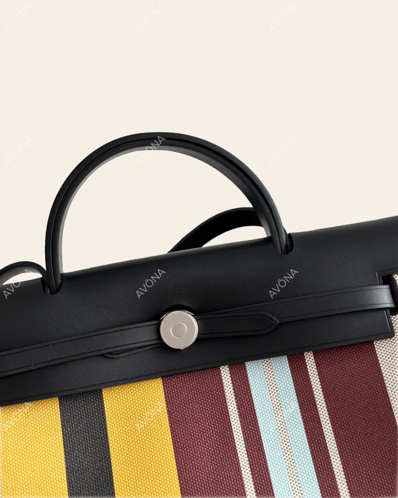 FLORENCE CANDY STRIPE SUNRISE - M - (W 31 x H 26 x D 9 cm) / SILVER