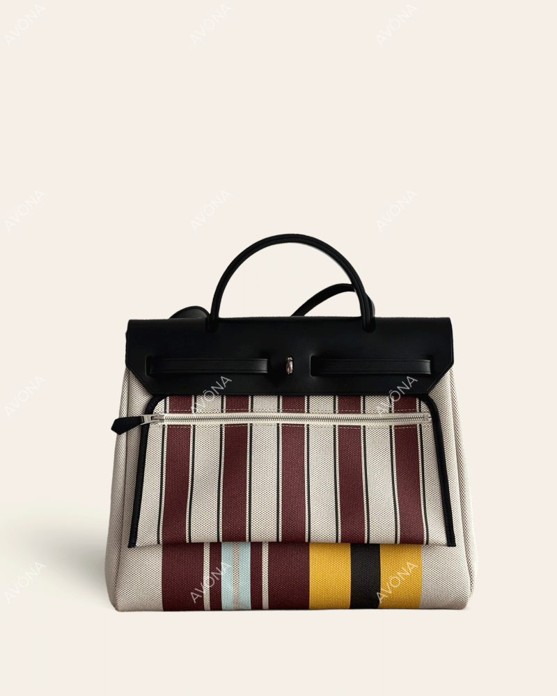 FLORENCE CANDY STRIPE SUNRISE - M - (W 31 x H 26 x D 9 cm) / SILVER