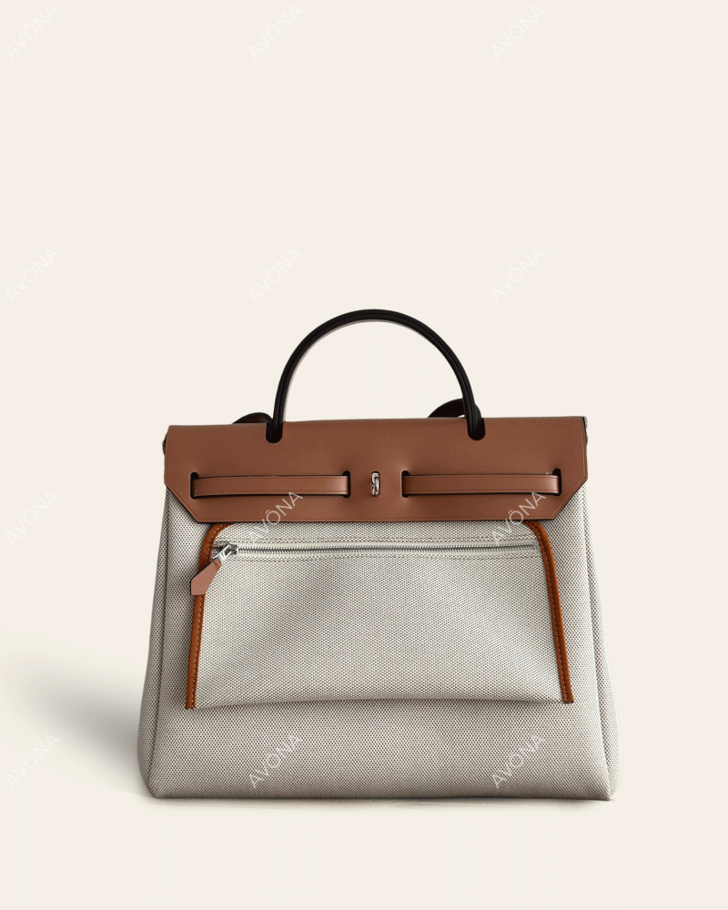 FLORENCE CHAIN BEIGE - M - (W 31 x H 26 x D 9 cm) / SILVER