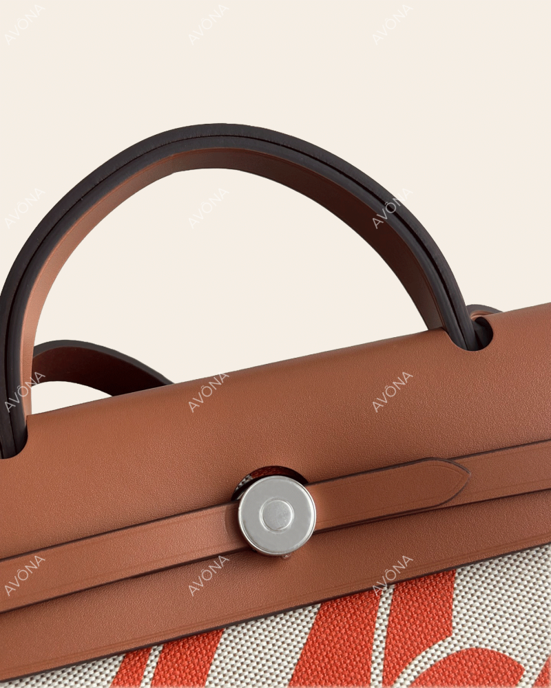 FLORENCE HARBOUR ORANGE - M - (W 31 x H 26 x D 9 cm) / SILVER