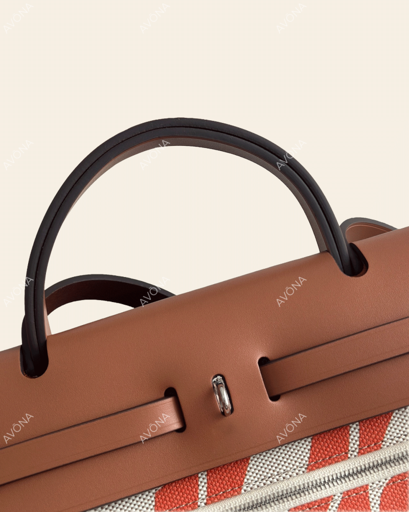 FLORENCE HARBOUR ORANGE - M - (W 31 x H 26 x D 9 cm) / SILVER