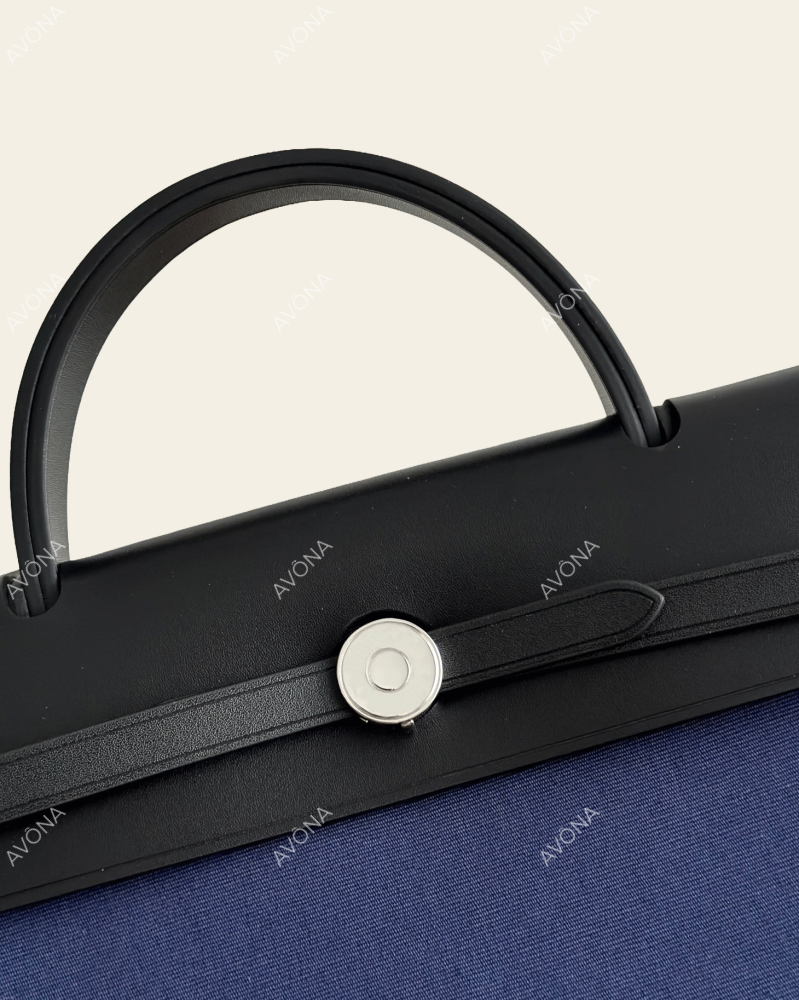 FLORENCE MIDNIGHT BLUE - M - (W 31 x H 26 x D 9 cm) / SILVER