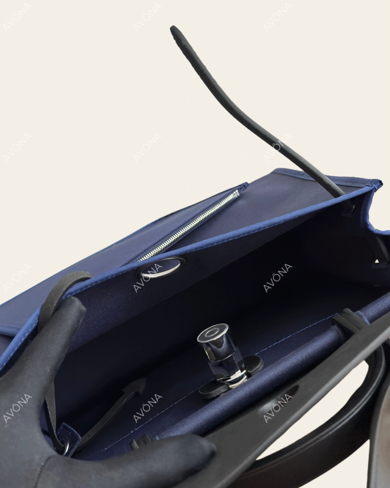 FLORENCE MIDNIGHT BLUE - M - (W 31 x H 26 x D 9 cm) / SILVER