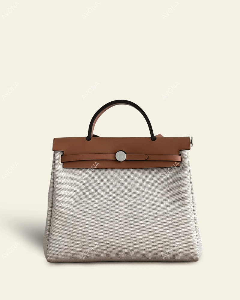 FLORENCE MILKSHAKE - GOLDEN BROWN - M - (W 31 x H 26 x D 9 cm) / SILVER