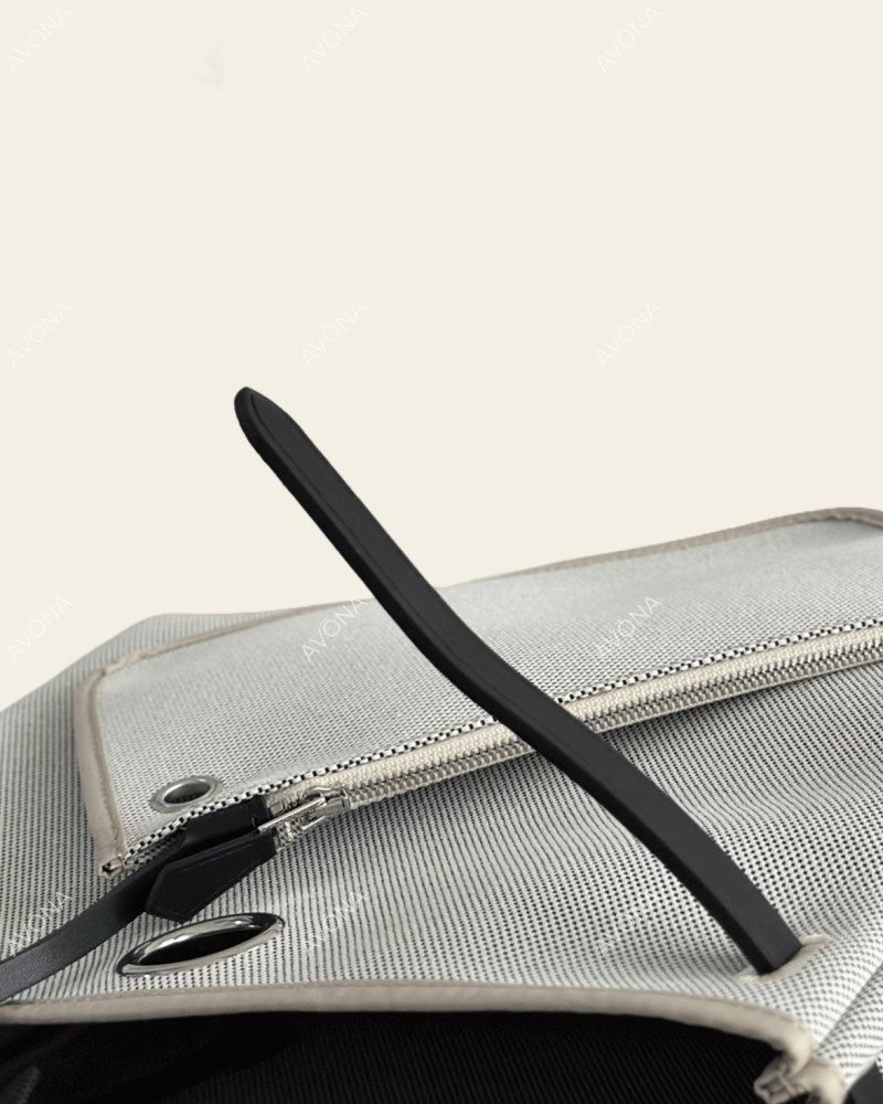 FLORENCE MILKSHAKE - ONYX - M - (W 31 x H 26 x D 9 cm) / SILVER