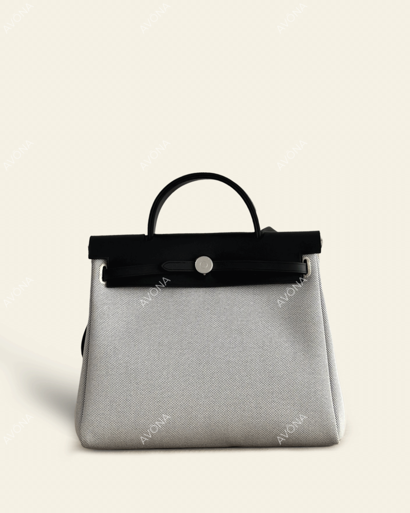 FLORENCE MILKSHAKE - ONYX - M - (W 31 x H 26 x D 9 cm) / SILVER