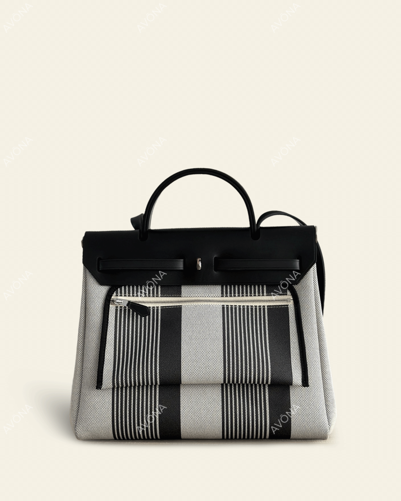FLORENCE MONOGRAM ONYX - M - (W 31 x H 26 x D 9 cm) / SILVER