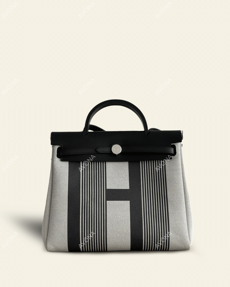 FLORENCE MONOGRAM ONYX - M - (W 31 x H 26 x D 9 cm) / SILVER