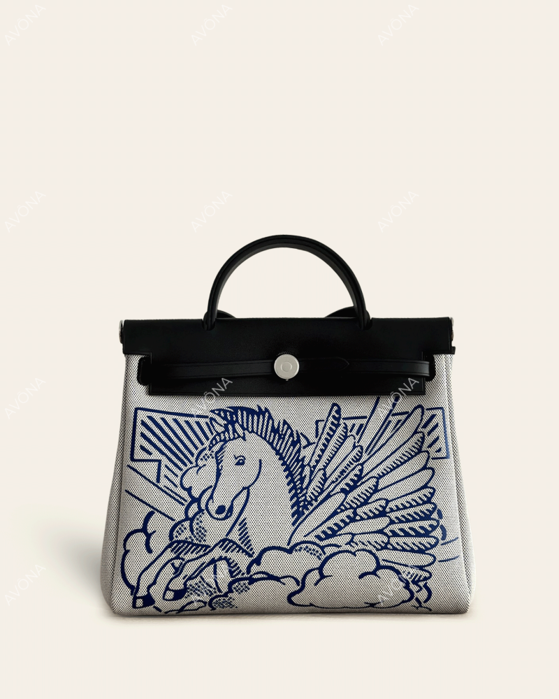 FLORENCE PEGASÉ INDIGO - M - (W 31 x H 26 x D 9 cm) / SILVER
