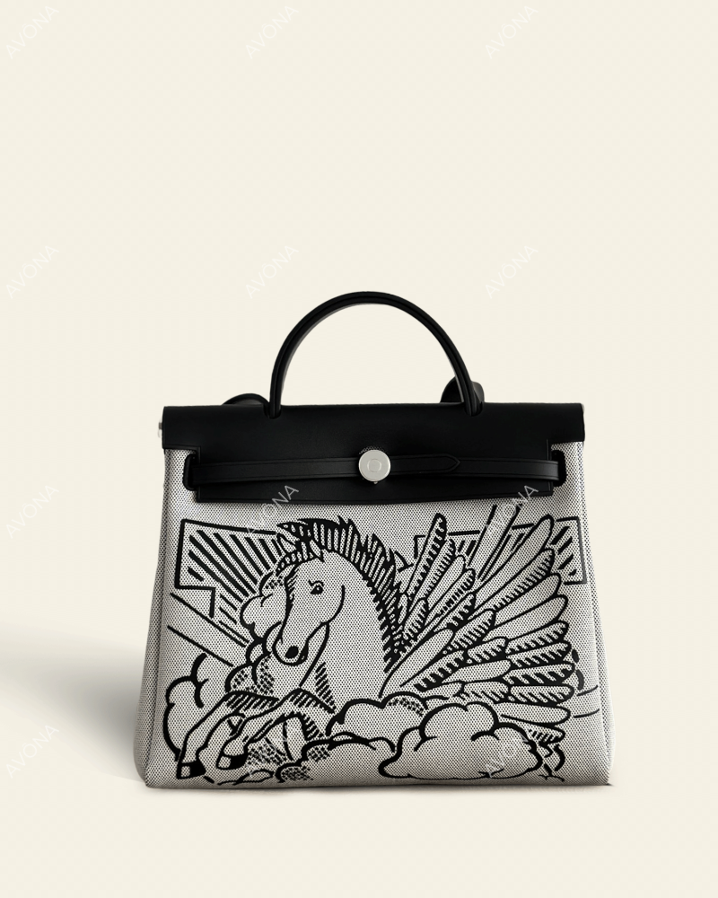 FLORENCE PEGASÉ ONYX - M - (W 31 x H 26 x D 9 cm) / SILVER