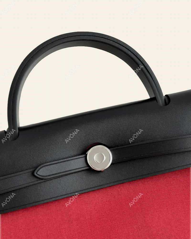 FLORENCE RUBY ONYX - M - (W 31 x H 26 x D 9 cm) / SILVER
