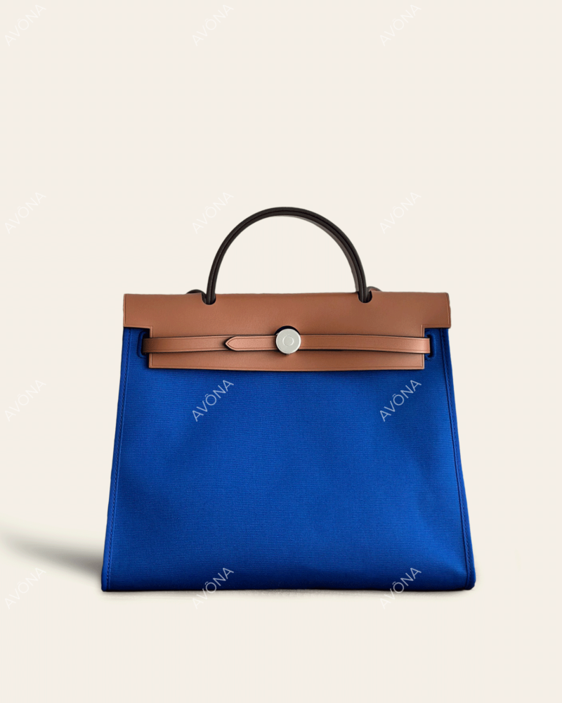 FLORENCE SAPPHIRE BLUE - M - (W 31 x H 26 x D 9 cm) / SILVER