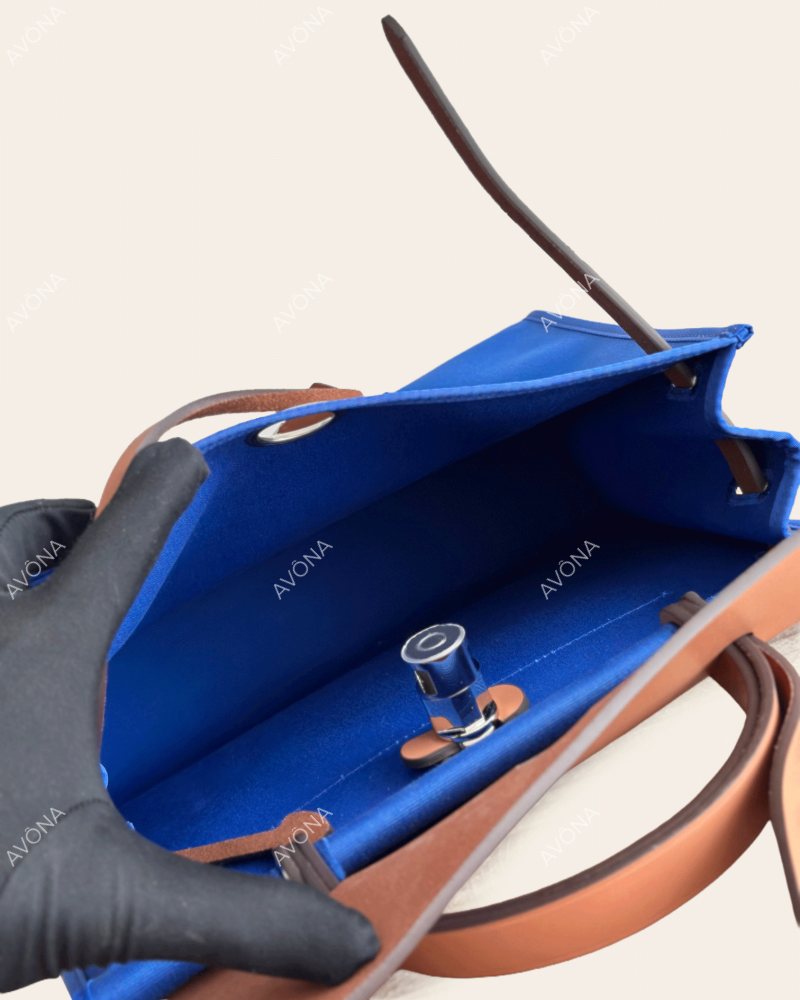 FLORENCE SAPPHIRE BLUE - M - (W 31 x H 26 x D 9 cm) / SILVER