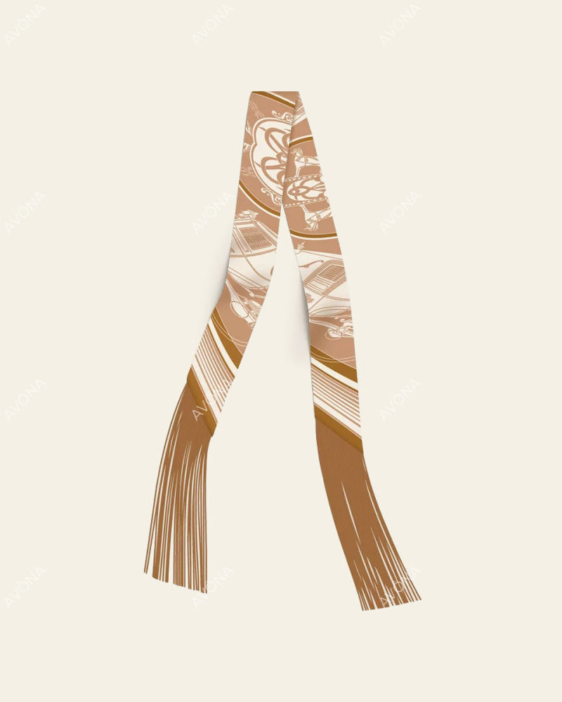 FRINGED SILK SCARF - 2