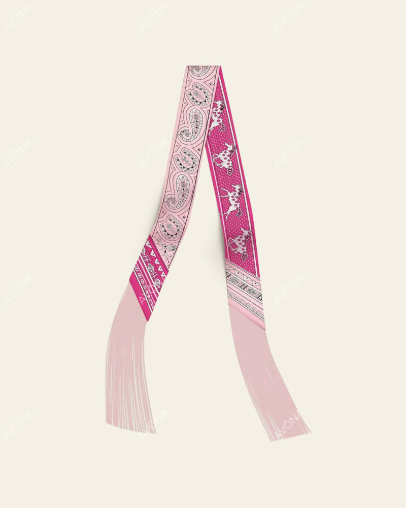 FRINGED SILK SCARF - 3