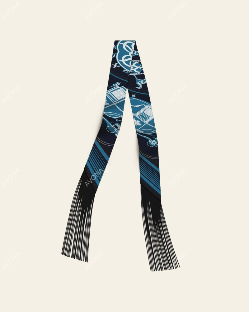 FRINGED SILK SCARF - 5