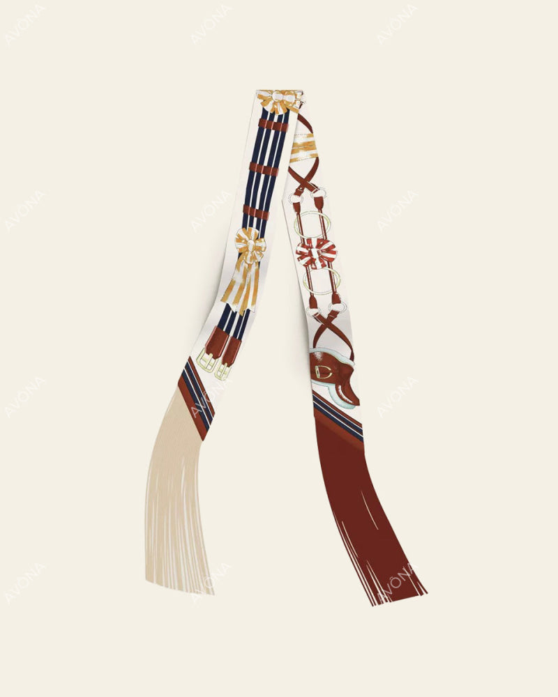 FRINGED SILK SCARF - 9