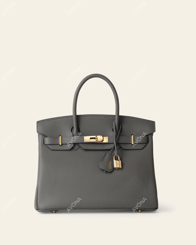 GREY - S - (W 25 x H 21 x D 12 cm) / GOLD