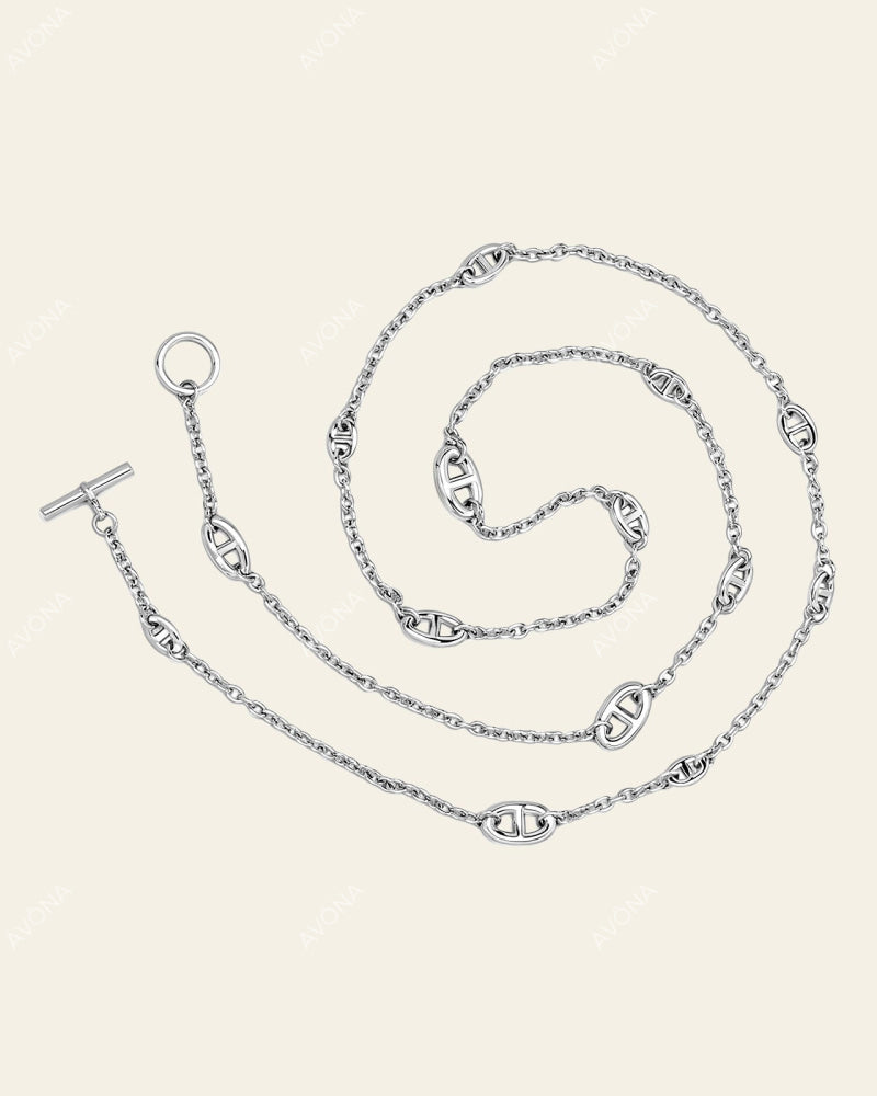 HALO LONG CHAIN - SILVER