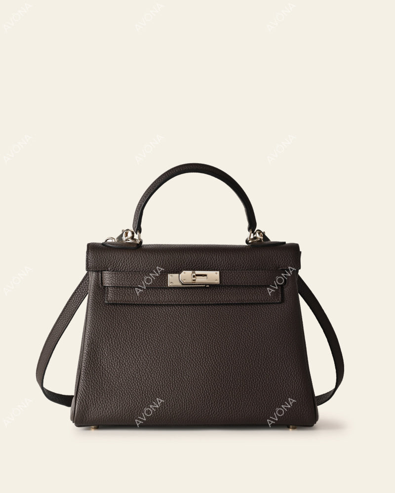 KRONOS - EBONY - M - (W 25 × H 18 × D 6 cm) / SILVER
