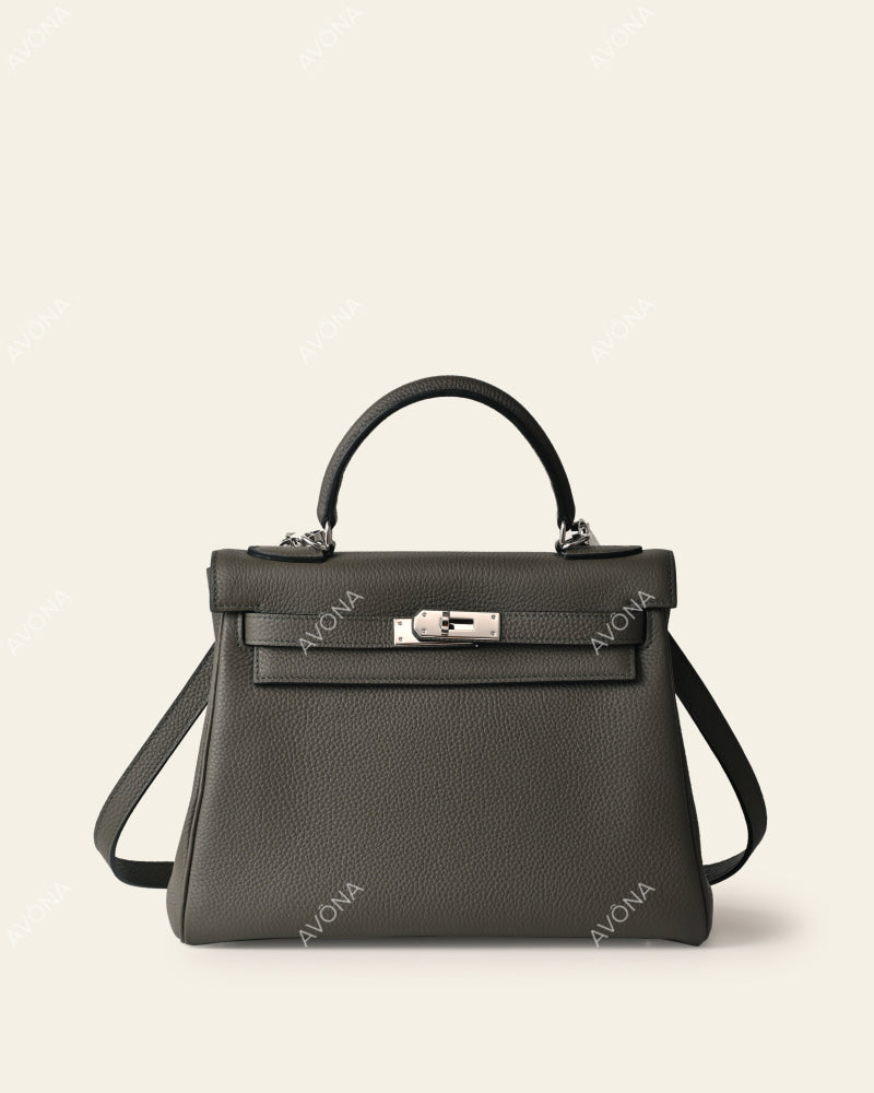 KRONOS GRAPHITE - M - (W 25 × H 18 × D 6 cm) / SILVER