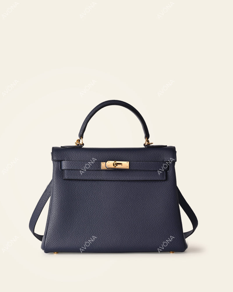 KRONOS - MIDNIGHT BLUE - M - (W 25 × H 18 × D 6 cm) / GOLD
