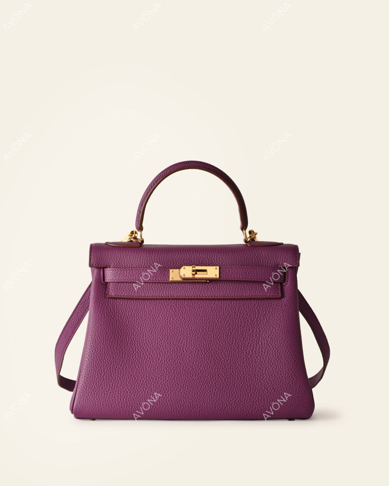 KRONOS - PURPLE - M - (W 25 × H 18 × D 6 cm) / GOLD