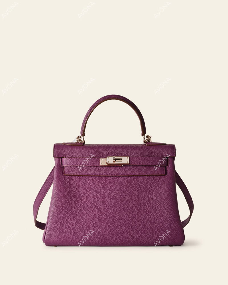 KRONOS - PURPLE - M - (W 25 × H 18 × D 6 cm) / SILVER