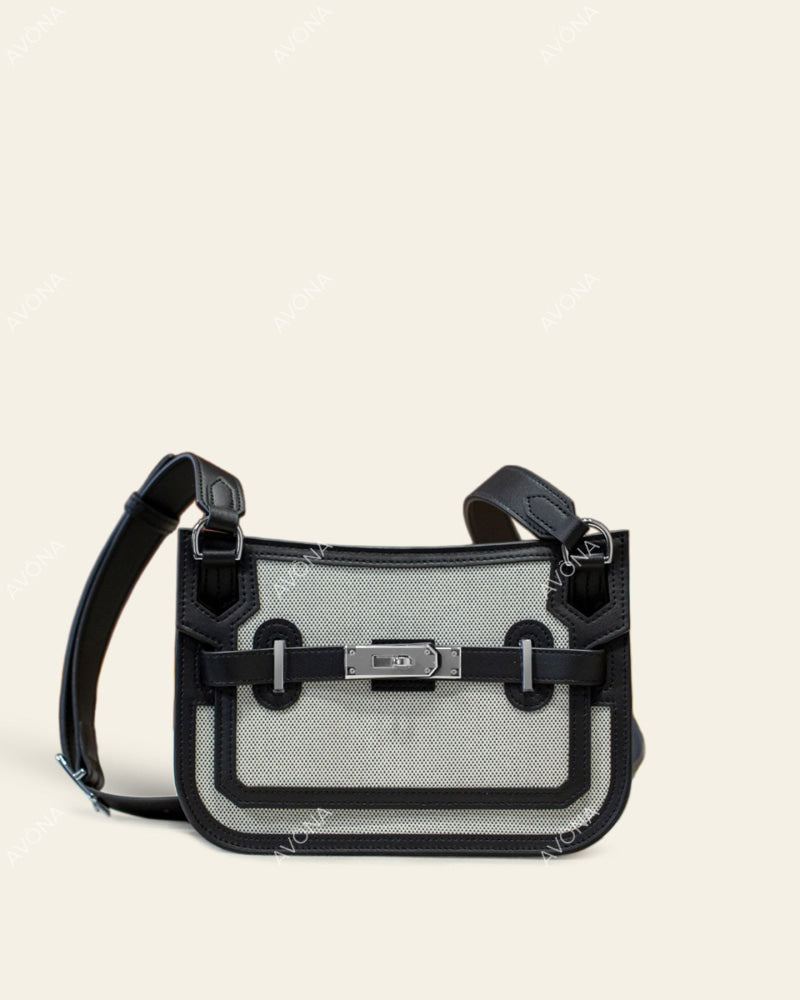 LIMA ONYX TWIST - S - (W 23 × H 18 × D 4 cm) / SILVER