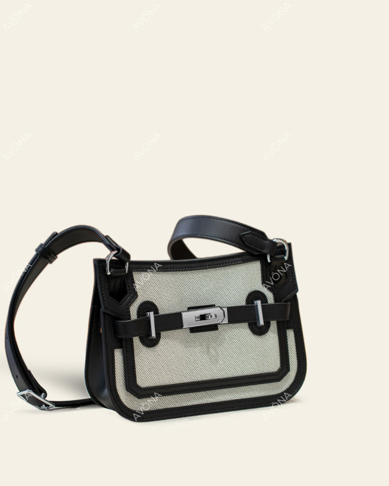 LIMA ONYX TWIST - S - (W 23 × H 18 × D 4 cm) / SILVER