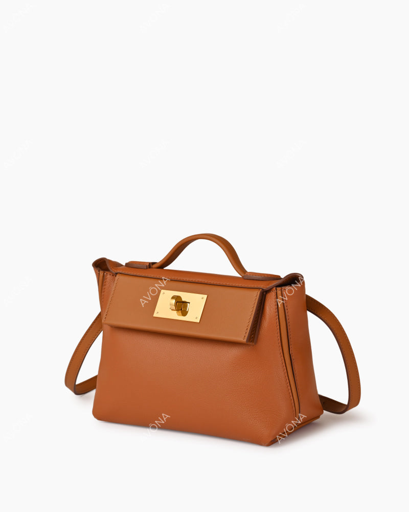 LONDON - GOLDEN BROWN - S - (W 21 x H 17 x D 11 cm)