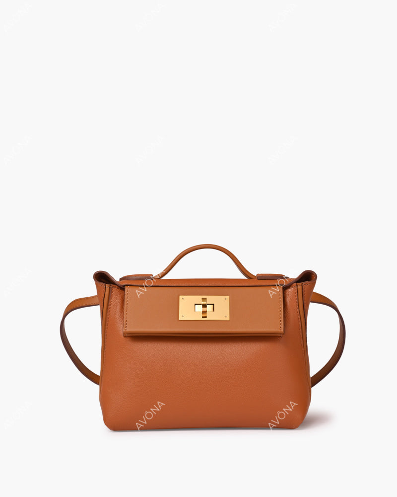 LONDON - GOLDEN BROWN - S - (W 21 x H 17 x D 11 cm)