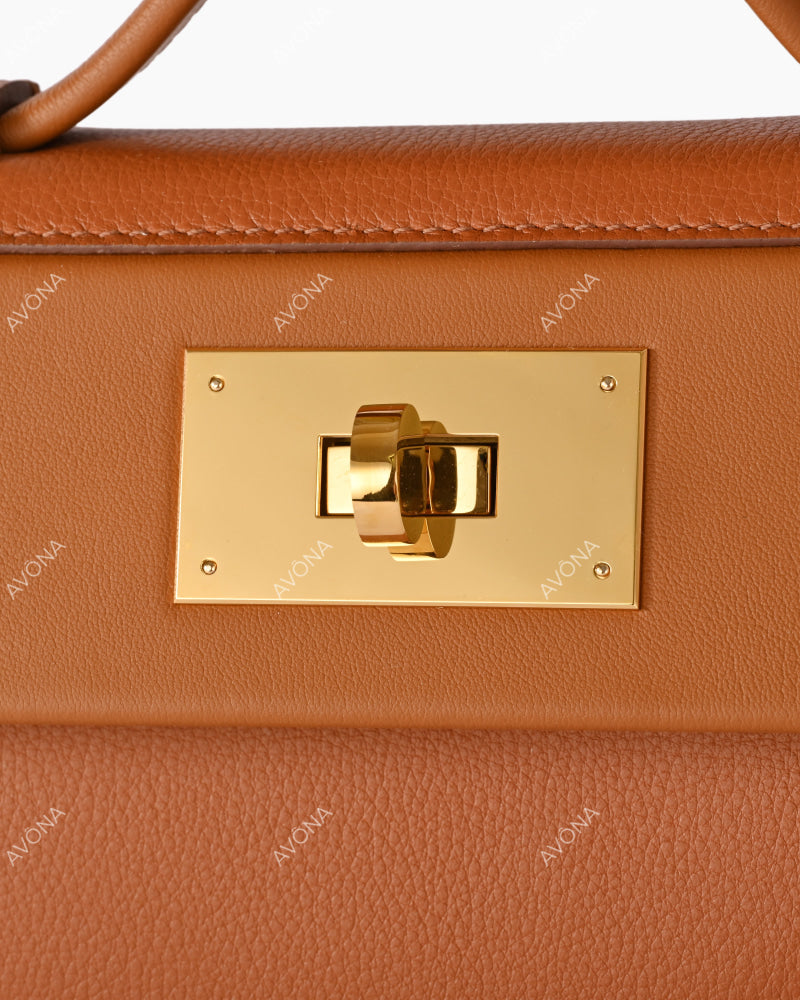LONDON - GOLDEN BROWN - S - (W 21 x H 17 x D 11 cm)