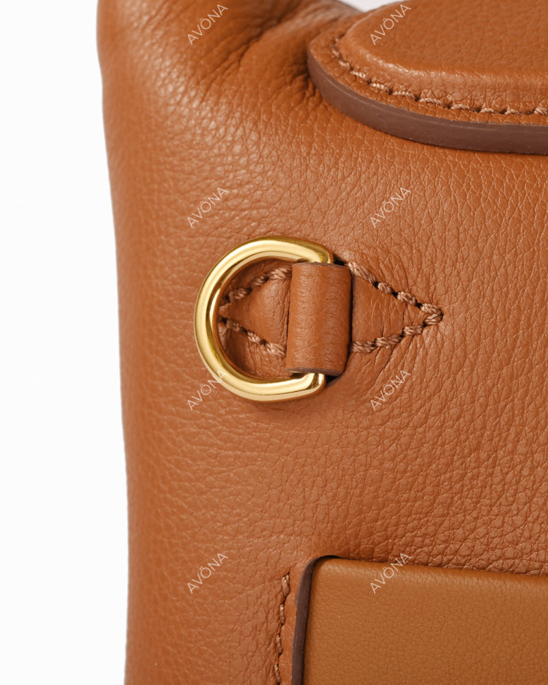 LONDON - GOLDEN BROWN - S - (W 21 x H 17 x D 11 cm)