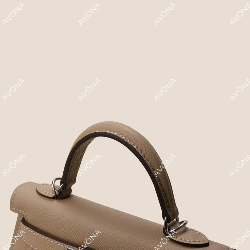 MINI BEIGE XS (19x13x5cm) / SILVER