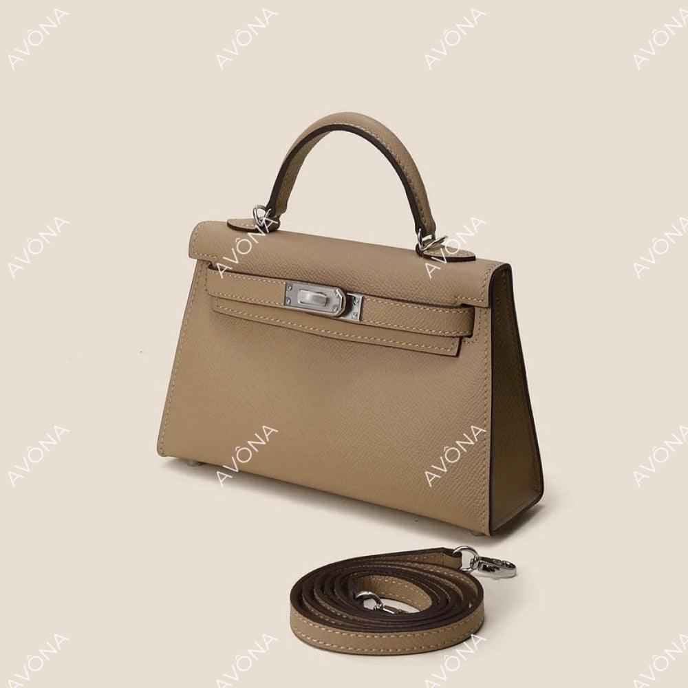 MINI BEIGE XS (19x13x5cm) / SILVER