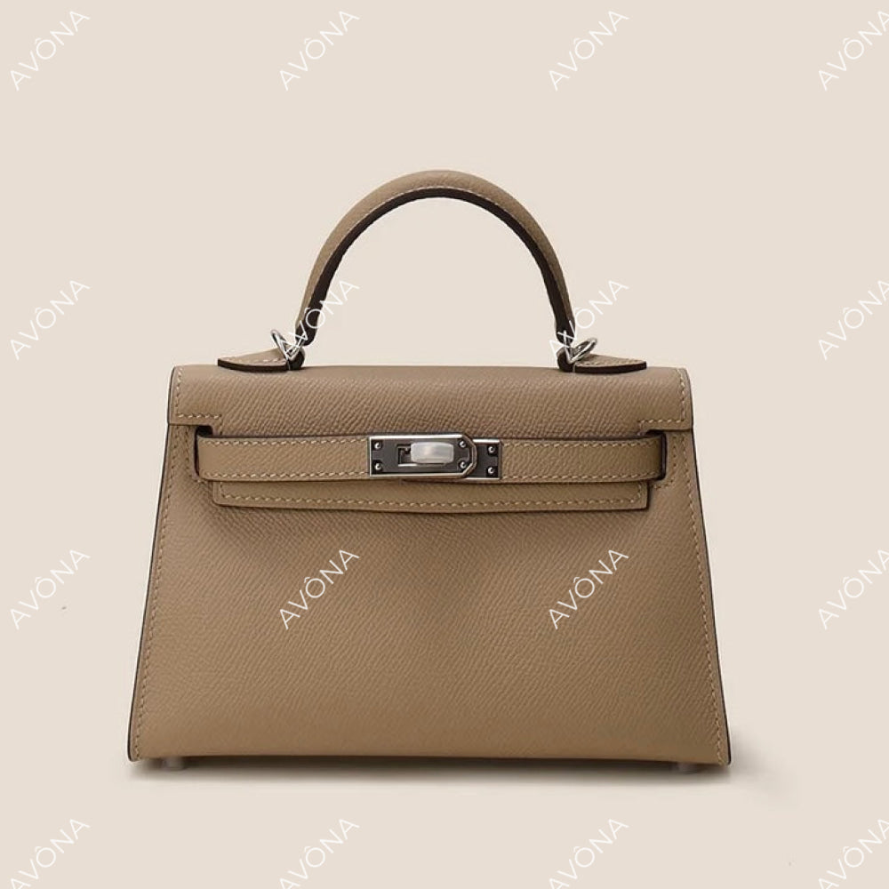 MINI BEIGE XS (19x13x5cm) / SILVER