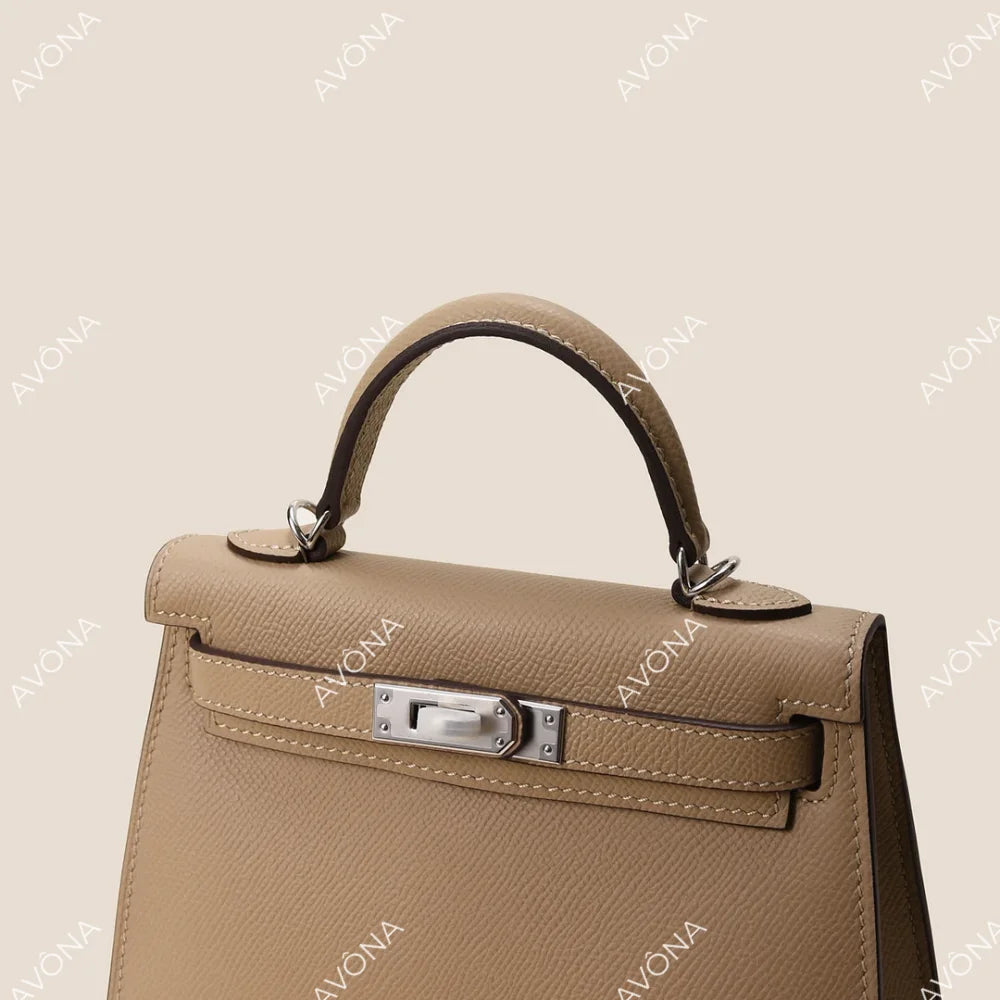 MINI BEIGE XS (19x13x5cm) / SILVER